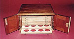 Mahogany Coin Cabinet